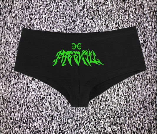FREEWILL (Neon green BOOTY SHORTS)